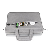 11.6-12.5 Inch Multi-Compartment Laptop Sleeve With Waterproof Storage - Pink - Top-Down View