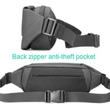Men Casual Sports Chest Bag Lightweight Shoulder Bag - Elite Black 7786