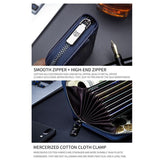 Men'S Leather Card Holder Casual Driver License Wallet - Yellow - Low Angle