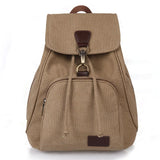 Women Canvas Laptop Backpack - Compact and Stylish - Blue