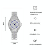 Diamond-Inlaid Women Chain Watch - Elegant Jewelry - 45-Degree Angle