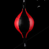 Adult Hanging Speed Ball For Boxing Fitness - Free Punching Bag - Drawstring Red & Black - Extra Image