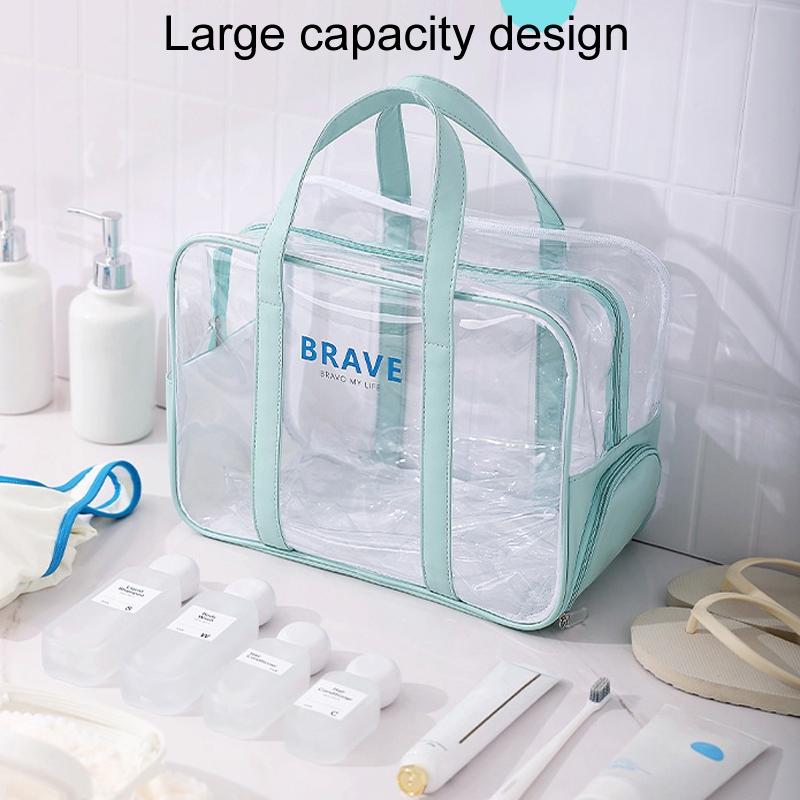 Waterproof Sports Tote For Toiletries & Makeup - Black