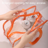 Waterproof Sports Tote For Toiletries & Makeup - Black - Extra Image