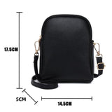 Iitchi Pattern Crossbody Bag For Ladies Fits Cell Phone - Green - Top-Down View