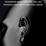Wireless Anc Bluetooth Gaming Earbuds with Active Noise Reduction - White - Rear View