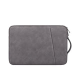 13.3 Inch Sheepskin Notebook Inner Bag - Natural - Pink - Front View