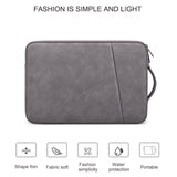 13.3 Inch Sheepskin Notebook Inner Bag - Natural - Pink - Top-Down View