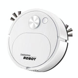Smart Usb Charging Robot Vacuum for Family Cleaning - White - Front View