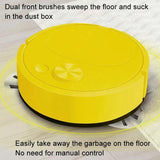 Smart Usb Charging Robot Vacuum for Family Cleaning - White - Rear View