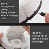 Smart Usb Charging Robot Vacuum for Family Cleaning - White