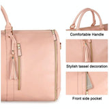 Portable Fitness and Outdoor Storage Bag - Beige - Rear View