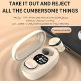 Wireless Mini Tws Earbuds with Noise Reduction and Long Battery Life - White - Extra Image