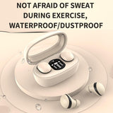 Wireless Mini Tws Earbuds with Noise Reduction and Long Battery Life - White - Extra Image