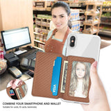 Universal Phone Card Holder With Bracket Multifunctional - Blue - 45-Degree Angle