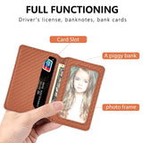 Universal Phone Card Holder With Bracket Multifunctional - Blue - Rear View