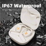 Wireless Earphones with App Control - Ear-mounted - Black - Top-Down View