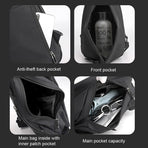 Men Casual Shoulder Bag Chest Pack For On The Go Convenience - Black