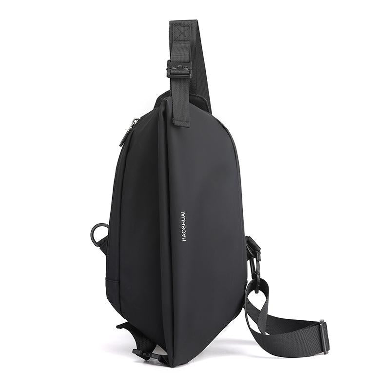 Men Casual Shoulder Bag Chest Pack For On The Go Convenience - Black