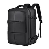Large Capacity Expandable Business Backpack - Gray - Front View