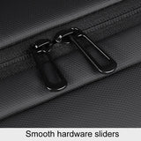 Large Capacity Expandable Business Backpack - Gray - Rear View