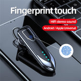 Business Style Bluetooth 5.0 Earphone with Touch Switch - Silver - Extra Image
