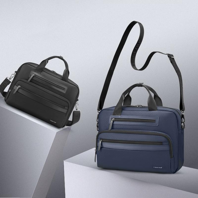 Versatile Men Laptop Briefcase - Dark Blue