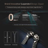 Versatile Men Laptop Briefcase - Dark Blue - Rear View