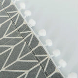 Kitchen Refrigerator and Washing Machine Dustproof Cover - 55x130cm - Gray Triangle - Close-Up Angle