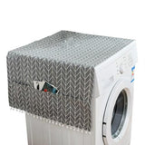 Kitchen Refrigerator and Washing Machine Dustproof Cover - 55x130cm - Gray Triangle - Extra Image