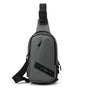 Oxford Cloth Chest Bag Shoulder Messenger - Grey