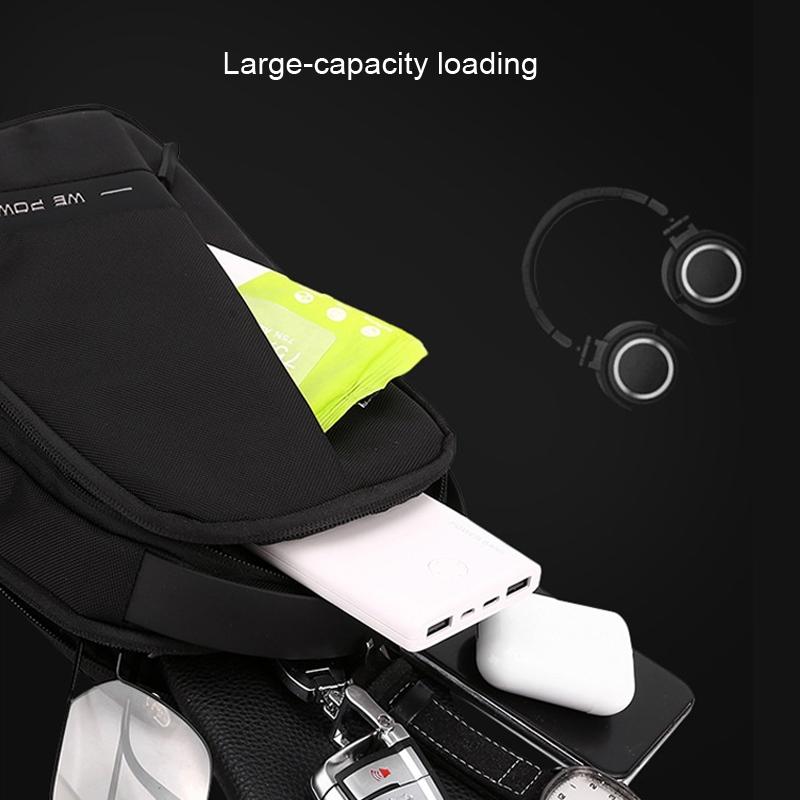 Oxford Cloth Chest Bag Shoulder Messenger - Grey