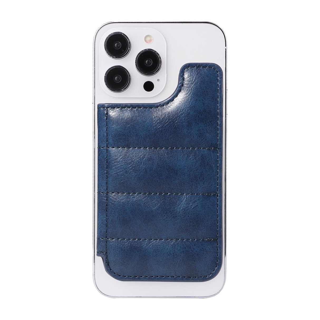 Vintage Cow Print Sewing Card Phone Sticker - Blue