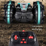 Amphibious Stunt Rc Car - Double-sided Rolling - 2.4g - Electric - Kids' Toy - Green - Extra Image