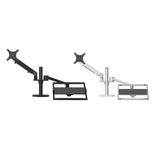 Adjustable Desktop Stand for 17-32 and 12-17 Monitors - Aluminum - Silver