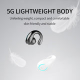 Ultra-light Wireless Earphone with Mic - Bluetooth 5.0 - Ear Clip - Stereo - Pink - Extra Image