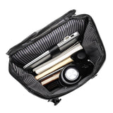 Men Business Travel Backpack - Spacious and Stylish - Grey - 45-Degree Angle