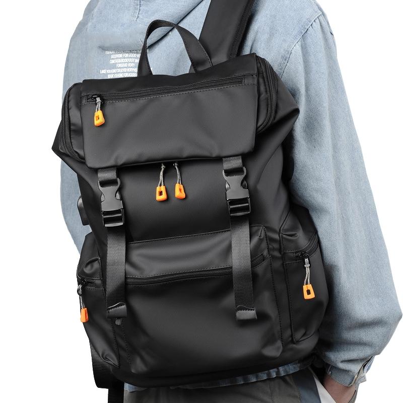 Men Business Travel Backpack - Spacious and Stylish - Grey