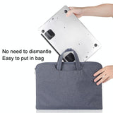 Foldable Laptop Stand - Portable and Compact - Black - Rear View