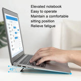 Foldable Laptop Stand - Portable and Compact - Black - Low Angle