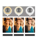 12 Inch Desktop Fill Light Beauty Bracket for Landing Headlights - Black - Low Angle