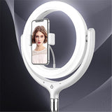 12 Inch Desktop Fill Light Beauty Bracket for Landing Headlights - Black