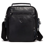 Leather Men Shoulder Bag Mh573 - Black