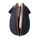 Outdoor Portable Speaker Protection Bag for Harman Kardon Go & Play3 - Black Orange - Top-Down View