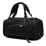 Separate Wet / Dry Large Gym Bag - Black