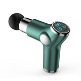 Compact Muscle Massage Gun For Relaxation - Silver Gray - Low Angle