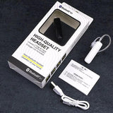 Wireless Bluetooth Earphone - M165 Car Ear Hanging Type - White