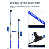 Adjustable Golf Swing Trainer for Beginners - Foldable & Corrective - Blue - Extra Image