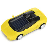 3-piece Solar Mini Car Racer Toy for Kids - Powered by the Sun - Red - Front View