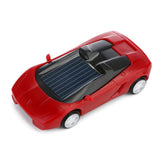 3-piece Solar Mini Car Racer Toy for Kids - Powered by the Sun - Red - Close-Up Angle
